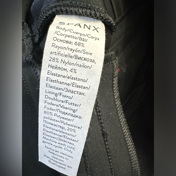 Spanx The Perfect Black Pant, Ankle Backseam Skinny Medium Petite Spanx Classic - Picture 8 of 15